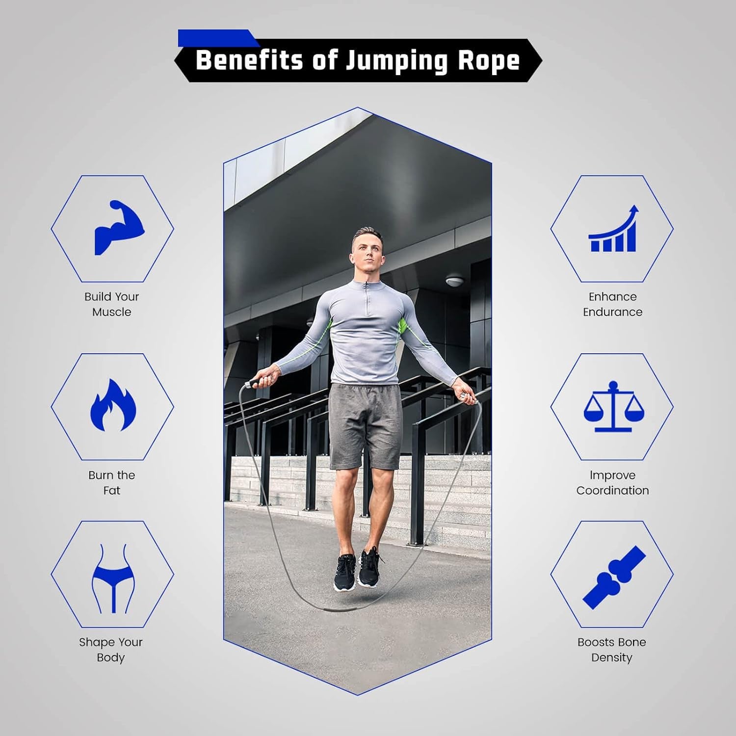 Weighted Jump Rope for Men Women - 1LB Heavy Jump Rope Weighted Skipping Rope for Adult Fitness Workouts Boxing Crossfit Cardio Weight-Loss MMA, Non-Slip Aluminum Handles, Adjustable Length 9MM Solid Pvc/Cotton Ropes